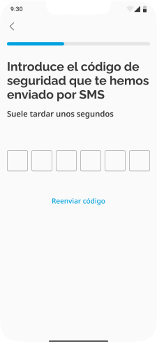 Introduce el código que te hemos enviado por SMS