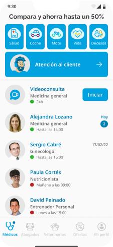 Empieza a chatear con médicos, abogados y veterinarios